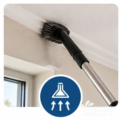 Dépoussiérage des murs et surfaces après travaux
