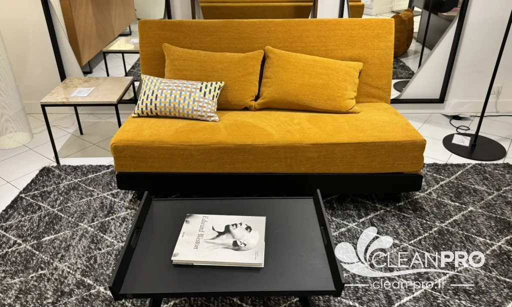Nettoyage d'un canapé en tissu à Cannes