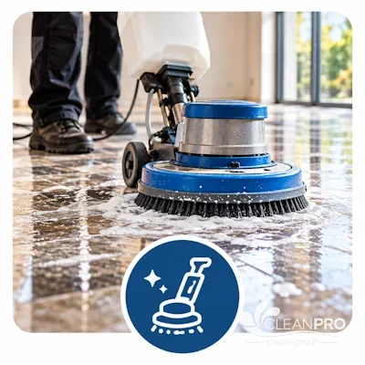 Nettoyage professionnel des sols après travaux