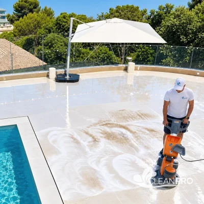 nettoyage sol terrasse piscine cannes